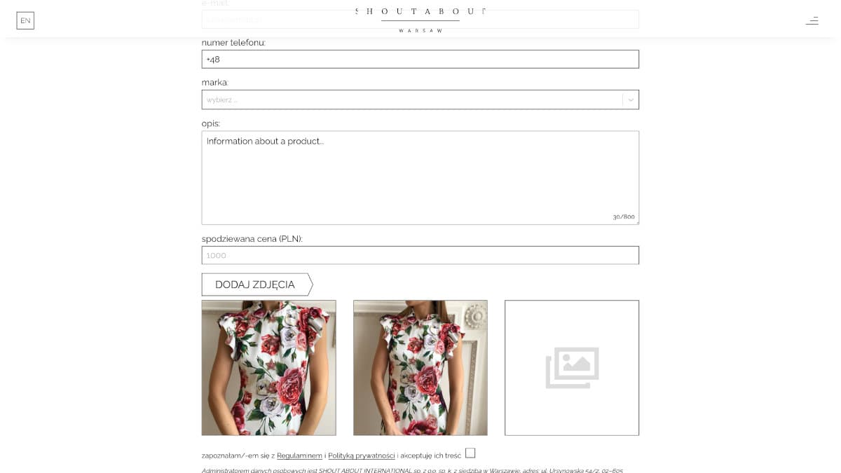 image of project "SHOUT ABOUT - the dynamic portal with the interactive product catalog" nr 7