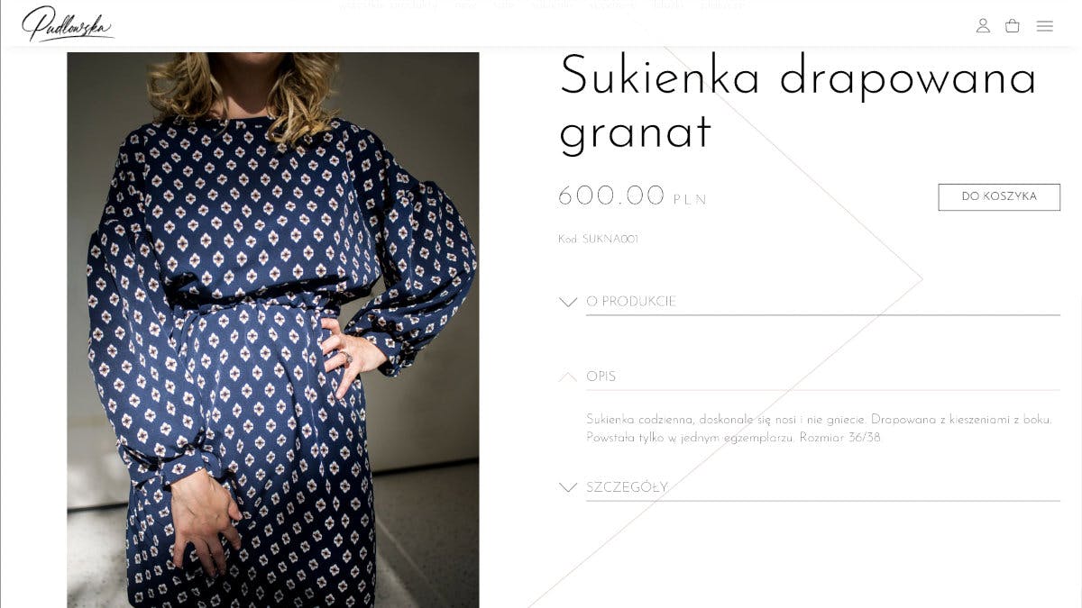 image of project "Pudłowska - an online shop with a home page" nr 3