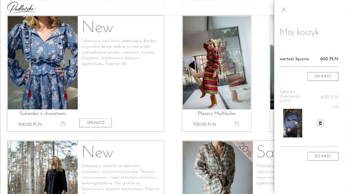 image of project "Pudłowska - an online shop with a home page" nr 4